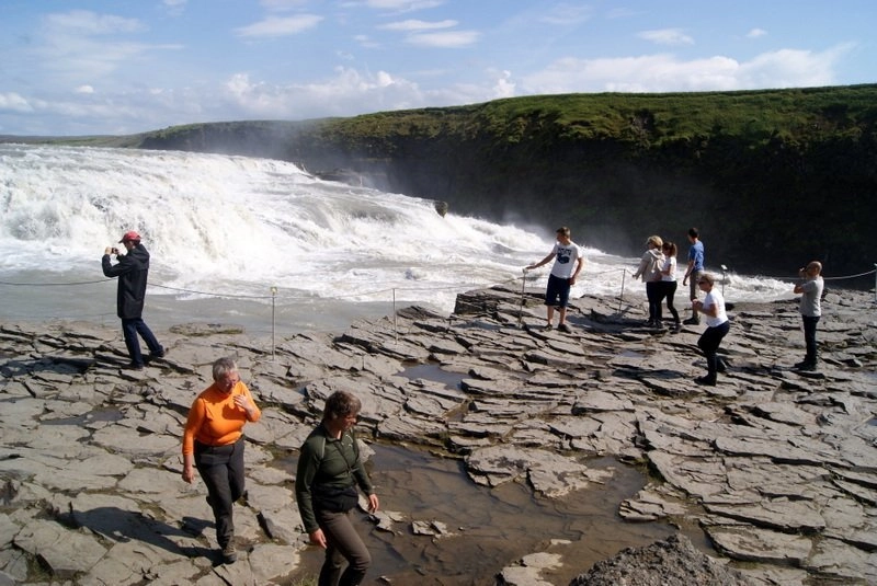 IJsland landschap — Golden Circle, Gullfoss waterval